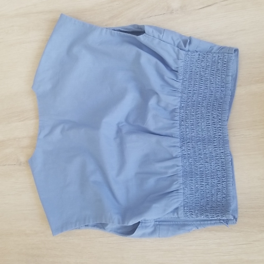 Abercrombie & Fitch Sky Blue Ruched Blouse - Picture 3 of 6